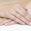 Pierścionek W0160 Diament 0,13ct żółte złoto