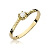 Pierścionek W0163 Diament 0,10ct żółte złoto
