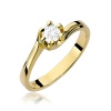 Pierścionek W0163 Diament 0,30ct żółte złoto