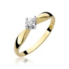 Pierścionek W0171 Diament 0,12ct żółte złoto