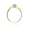 Pierścionek W0171 Diament 0,12ct żółte złoto