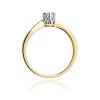 Pierścionek W0173 Diament 0,15ct żółte złoto