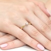 Pierścionek W0173 Diament 0,15ct żółte złoto