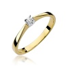 Pierścionek W0175 Diament 0,03ct żółte złoto