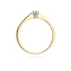 Pierścionek W0175 Diament 0,03ct żółte złoto