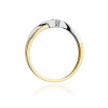 Pierścionek W0177 Diament 0,13ct żółte złoto