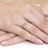 Pierścionek W0177 Diament 0,13ct żółte złoto
