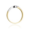 Pierścionek W0178 Diament 0,04ct żółte złoto