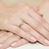 Pierścionek W0178 Diament 0,04ct żółte złoto