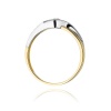 Pierścionek W0178 Diament 0,10ct żółte złoto