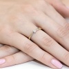 Pierścionek W0181 Diament 0,04ct żółte złoto