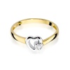 Pierścionek W0188 Diament 0,02ct żółte złoto