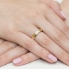 Pierścionek W0189 z diamentami żółte złoto