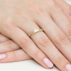 Pierścionek W0196 z diamentami żółte złoto
