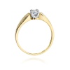 Pierścionek W0197 Diament 0,24ct żółte złoto
