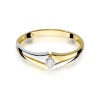 Pierścionek W0207 Diament 0,08ct żółte złoto