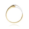 Pierścionek W0207 Diament 0,08ct żółte złoto