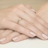 Pierścionek W0207 Diament 0,10ct żółte złoto
