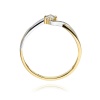 Pierścionek W0208 Diament 0,10ct żółte złoto
