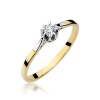 Pierścionek W0209 Diament 0,08ct żółte złoto