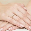 Pierścionek W0209 Diament 0,08ct żółte złoto