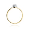 Pierścionek W0209 Diament 0,10ct żółte złoto