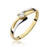 Pierścionek W0210 Diament 0,08ct żółte złoto
