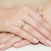 Pierścionek W0210 Diament 0,08ct żółte złoto