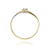 Pierścionek W0210 Diament 0,10ct żółte złoto