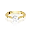 Pierścionek W0220B Diament 0,25ct żółte złoto
