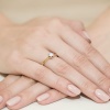 Pierścionek W0220B Diament 0,25ct żółte złoto