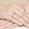 Pierścionek W0220 Diament 0,15ct żółte złoto