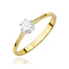 Pierścionek W0220 Diament 0,20ct żółte złoto