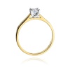 Pierścionek W0221B Diament 0,30ct żółte złoto