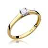 Pierścionek W0221 Diament 0,12ct żółte złoto