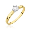Pierścionek W0222BT Diament 0,08ct żółte złoto