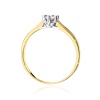 Pierścionek W0222BT Diament 0,08ct żółte złoto