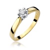 Pierścionek W0222B Diament 0,23ct żółte złoto