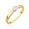 Pierścionek W0222T Diament 0,01ct żółte złoto