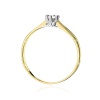 Pierścionek W0222T Diament 0,01ct żółte złoto
