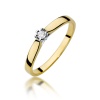 Pierścionek W0222 Diament 0,04ct żółte złoto