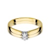 Pierścionek W0222 Diament 0,04ct żółte złoto