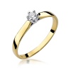 Pierścionek W0222 Diament 0,08ct żółte złoto