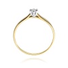 Pierścionek W0222 Diament 0,08ct żółte złoto