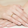 Pierścionek W0222 Diament 0,08ct żółte złoto