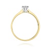 Pierścionek W0222 Diament 0,15ct żółte złoto
