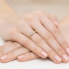 Pierścionek W0222 Diament 0,15ct żółte złoto