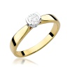 Pierścionek W0223B Diament 0,30ct żółte złoto