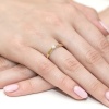 Pierścionek W0223B Diament 0,30ct żółte złoto