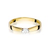 Pierścionek W0223 Diament 0,08ct żółte złoto
